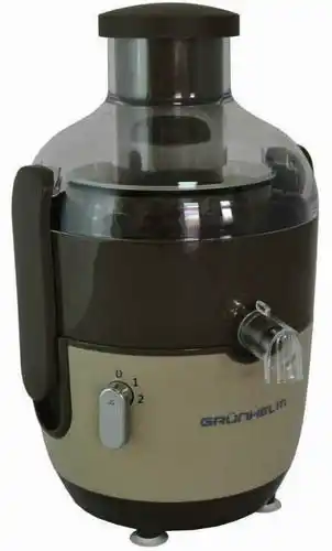 Соковидавлювач GRUNHELM GJR625 електричний, потужність 600 Вт, широка горловина 65 мм, склянка 450 мл, розміри: 200ш*320в*240г - зображення 1