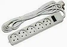 Фото товара Сетевой удлинитель Maxxter SPM5-G-15G с фильтром длина кабеля 4,5м на 5 розеток