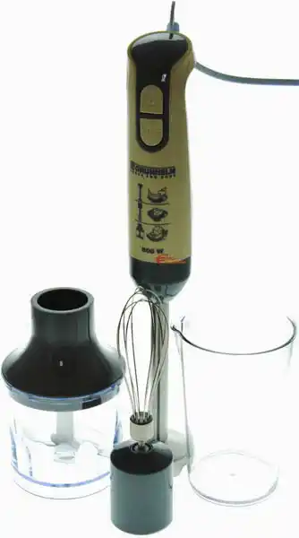 Блендер GRUNHELM EBS-800SG серого цвета, многофункциональный, позволяет измельчать, взбивать и смешивать продукты, мощьность 800W - изображение 1