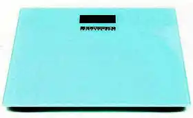 Фото товара Весы напольные GRUNHELM BES-1SM, стеклянные, бирюзовые, однотонные, 0-150 кг