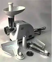 Фото товара Мясорубка электрическая GRUNHELM AMG140WJ, белая, 1400W