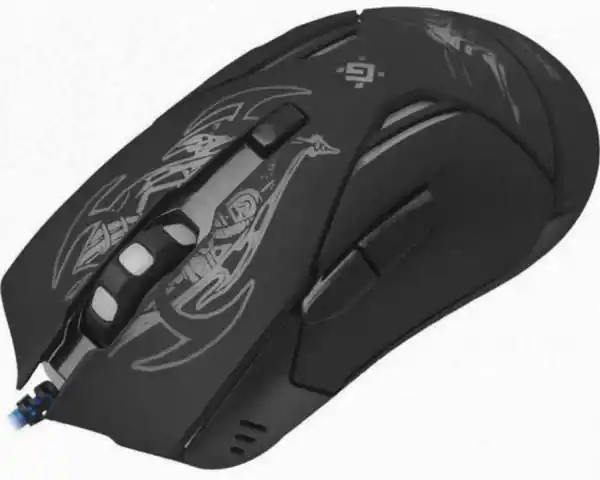 Миша дротова Defender Bionic GM-250L, USB, чорний + килимок - зображення 1