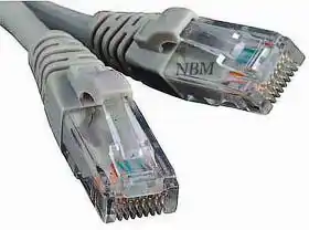 Фото товара Кабель Патч-корд 15 м серый, ATcom UTP RJ45 Cat. 5e, для создания компьютерной сети и подключения интернета к компьютеру, ноутбуку или телевизору