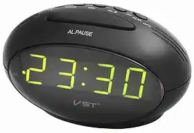 Фото товара Часы сетевые 711-2 зеленые, USB