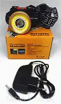 Фото товара Фонарик LED налобный 0509 + зарядное устройство
