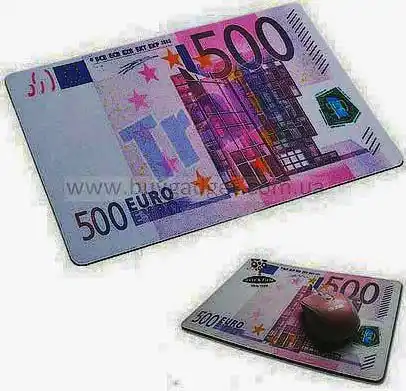 Коврик для компьютерной мыши с изображением 500 Евро - изображение 1