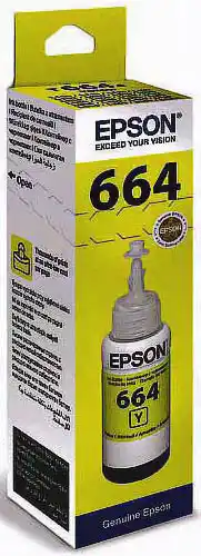 Контейнер з чернилами EPSON 664 Yellow C13T66444A 70 мл, L100/L200 - изображение 1