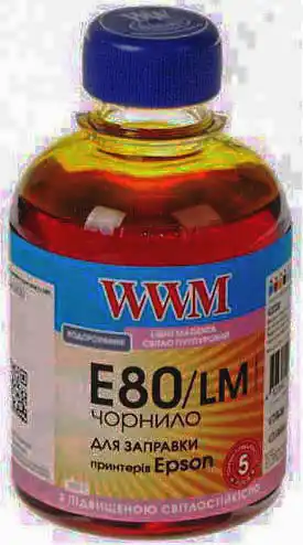 Чорнило WWM E80/LM Light Magenta 200 г, для Epson L800 водорозчинне - зображення 1