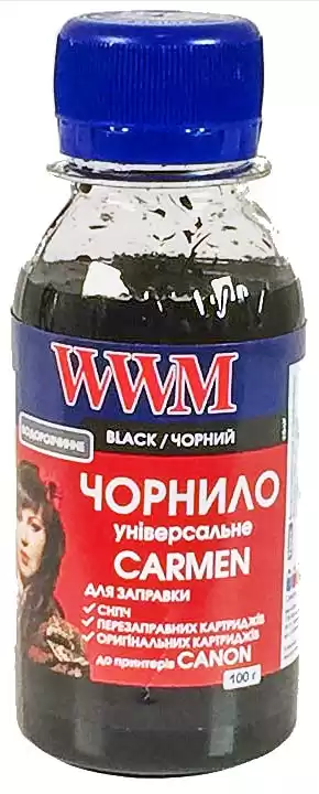 Чорнило WWM CARMEN (CU/B) Black 100 г для принтерів Canon - зображення 1