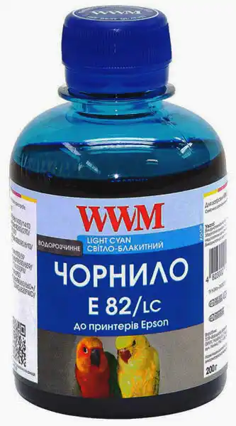 Чорнило WWM E82/LC Light Cyan 200 г - зображення 1