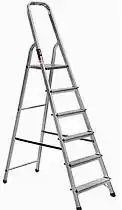 Фото товара Лестница раскладная алюминиевая STARK 506 6 ступенек, максимальная нагрузка 150кг