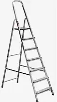 Фото товара Лестница раскладная алюминиевая STARK 507 7 ступенек, максимальная нагрузка 150кг