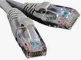 Фото товара Кабель Патч-корд 7,5 м серый, ATcom UTP, RJ45, Cat. 5e, для создания компьютерной сети и подключения интернета к компьютеру, ноутбуку или телевизору