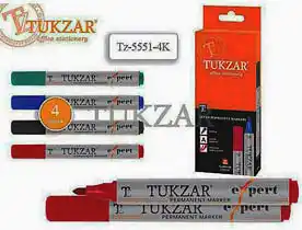 Фото товара Набор маркеров перманентных Tukzar Tz-5551-4К, 2.5 мм, 4 цвета