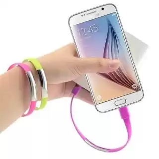 Фото товара Кабель-браслет USB 2.0 Male на micro USB Male, RTL, 20 см, белый