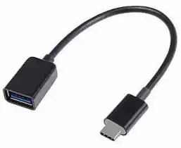 Фото товара Кабель OTG USB Female на Type-C, 10 см, OEM, черный