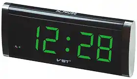 Фото товара Электронные часы VST 730-4 зеленые, с будильником