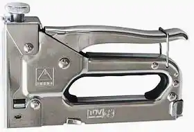 Фото товара Степлер строительный 4-14мм + 400 скоб Сталь