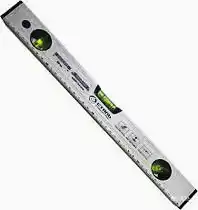 Фото товара Уровень спиртовой PROFI 600мм, профиль 1,8 мм, 45 ° 90 °, 180 °, двойное фрезерования, противоударные заглушки с магнитом точности 0,5 мм / м Сталь