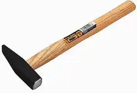 Фото товара Молоток слесарный квадратный боек, деревянная ручка 200 г. Сталь