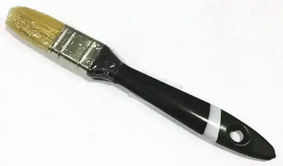 Пензлик 1" для фарбування тип "Англійська" натуральний ворс Сталь - зображення 1