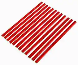 Фото товара Карандаш строительный двухцветный 180мм 12шт. СТАЛЬ