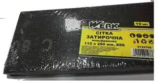 Фото товара Сетка затирочная вольфрамовая 115х280 мм, К60, н-р 10 шт WERK