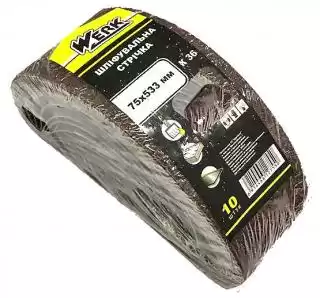 Фото товара Шлифовальная лента 75х533 мм, К36, н-р 10 шт WERK (WE107012 / 5232711)