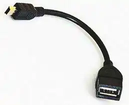 Фото товара Кабель OTG USB 2.0 Female на mini USB Male, 5 pin, 80 см