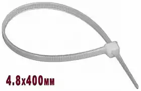 Фото товара Стяжки пластиковые 4.8*400мм