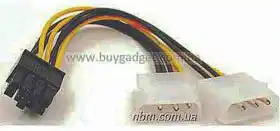 Фото товара Кабель питания для видеокарт 8pin Male на 2xMolex Male