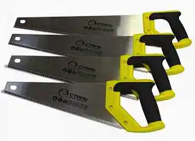 Фото товара Ножовка по дереву с двухкомпонентной ручкой 500мм Сталь