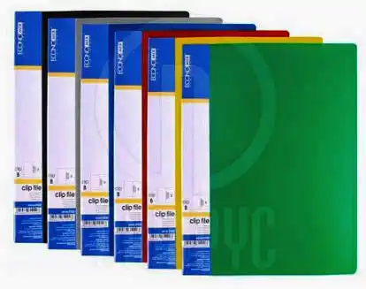 Папка пластиковая с боковым прижимом, А5, Economix E31222 Clipp B - изображение 1