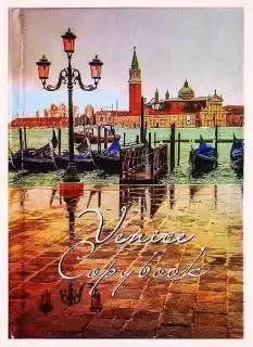 Фото товара Блокнот А4, 50 листов, "Города" 16К-985, клетка, боковая пружина, обложка ПВХ