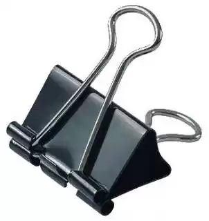 Фото товара Биндер 15 мм Buromax черный, в упаковке 12шт. (зажим для бумаг)