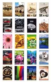 Фото товара Блокнот А6, 144 листа, клетка, твердая ламинированная обложка, Колорит Б4-144