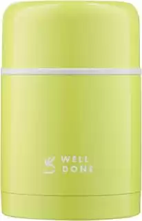 Фото товара Термос WD-7016G 600 мл, пищевой, двойные стенки из нержавеющей стали с медным покрытием, зеленый