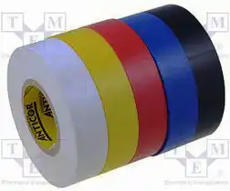Фото товара Набор электроизоляционных лент 0,15мм * 17мм * 10м ПВХ (10 шт.) Сталь