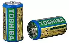 Батарейка C R14, Toshiba, 1,5 V, уп. 10/2/1, аналоги: LR14, UM2, 13, 14, 14D - зображення 1
