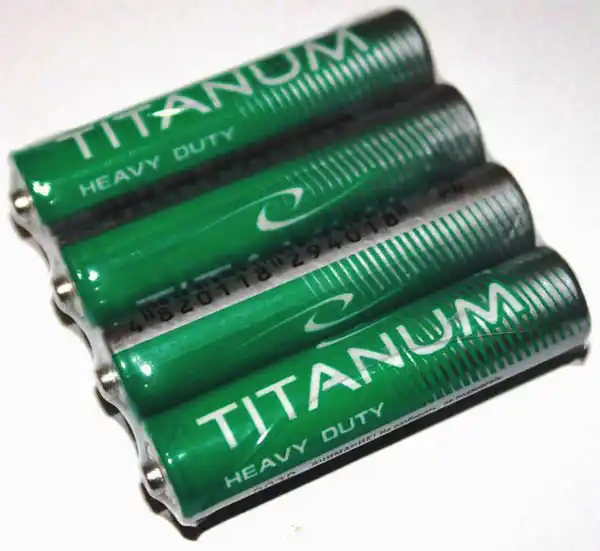 Батарейка AAA R03, Titanum, 1,5 V, лужна, уп. 4/1, аналоги: LR03, UM4, 24A, MN2400, AM4 - зображення 1