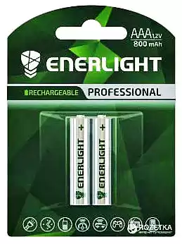Аккумулятор AAA HR03 Enerlight 1000 mAh, 1.2V, (бл.2/1) - изображение 1