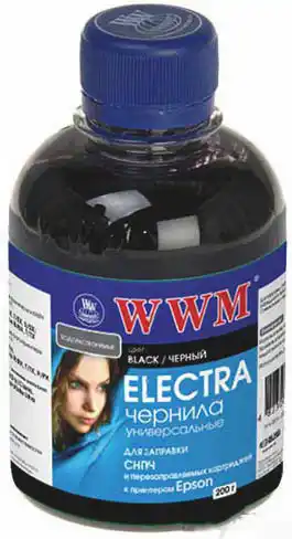 Чорнило WWM ELECTRA Black 200 г для принтерів EPSON й Brother - зображення 1
