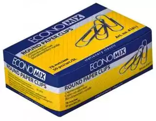 Фото товара Скрепки никелированные 78 мм, 50 шт, круглые