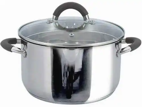 Каструля LEVEL GUSTO GT-1103-18, 18 см, 2.6 л з силіконовими ручками - зображення 1