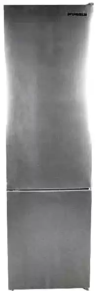 Холодильник Grunhelm GNC-200MX, серый, No Frost, класс A++, 201 см, 2 камеры, 245 л (холодильная), 98 л (морозильная камера внизу), сухая заморозка - изображение 1