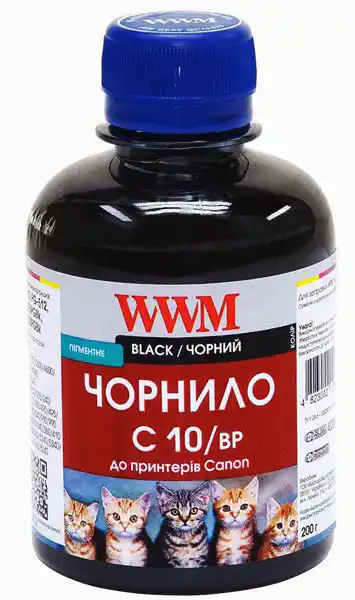 Чорнило WWM CANON PG-510, PG-512 Black Pigment 200 мл - зображення 1