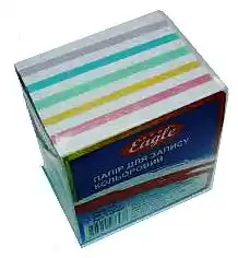 Фото товара Блок бумаги для записей, н/клееный, 85*85 mm, 400 листов, цветной