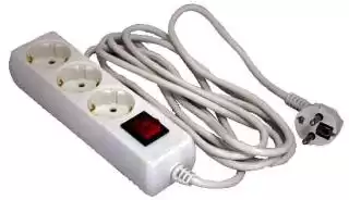 Фото товара Сетевой удлинитель Grunhelm GS3W3M 220 вольт на 3 розетки, длина кабеля 3 м
