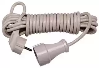 Фото товара Сетевой удлинитель Grunhelm SNG20M 220 вольт, одноместный на 1 розетку, длина кабеля 20 м