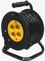 Фото товара Сетевой удлинитель GRUNHELM RL15G20M 220 вольт на катушке на 4 розетки, длина кабеля 20м